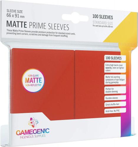 Gamegenic - Matte Sleeves - Red
