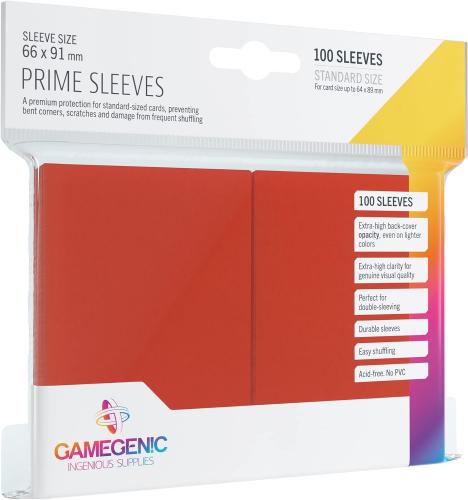 Gamegenic - Prime Sleeves - Red