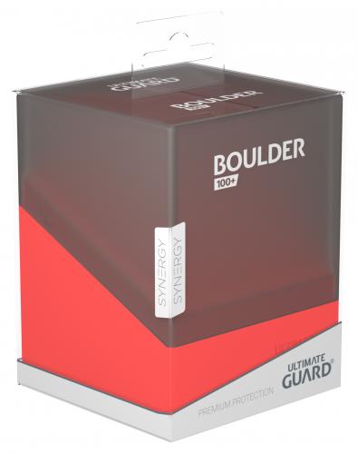 Ultimate Guard Boulder Deck Case 100+ SYNERGY Black/Red