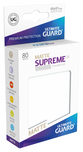 Supreme Sleeves Standard Size Matt UX Frosted (80)