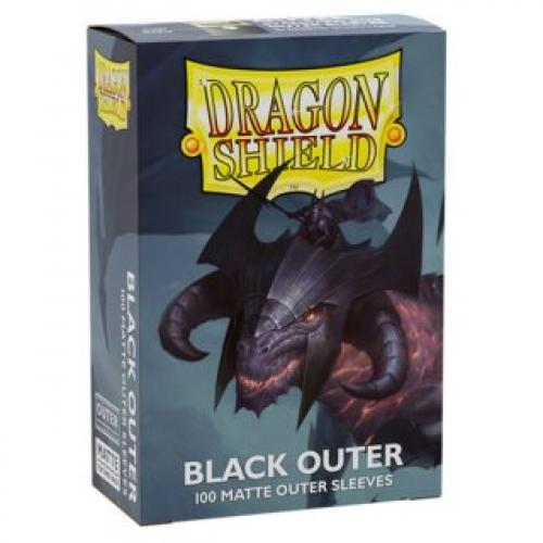 Dragon Shield: Outer Sleeves - Matte Black (100 Sleeves)