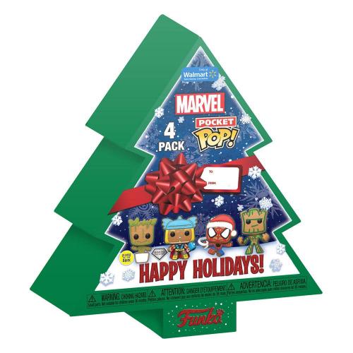 Pocket POP: Marvel- Tree Holiday Box 4PC