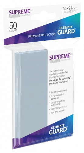 Supreme Sleeves Standard Size Slim UX Transparent (50)