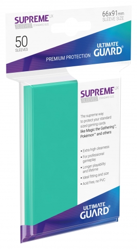 Supreme Sleeves Standard Size Slim UX Turquoise (50)