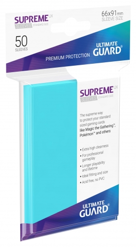 Supreme Sleeves Standard Size Slim UX Aquamarin (50)