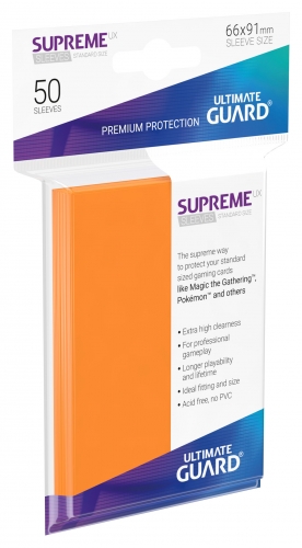 Supreme Sleeves Standard Size Slim UX Orange (50)