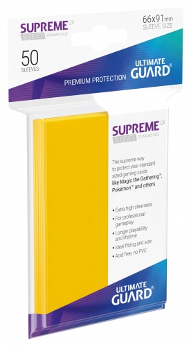Supreme Sleeves Standard Size Slim UX Yellow (50)