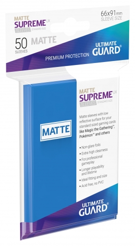 Supreme Sleeves Standard Size Slim Matt UX Royal Blue (50)
