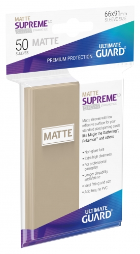 Supreme Sleeves Standard Size Slim Matt UX Sand (50)