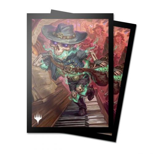 Outlaws of Thunder Junction 100ct Deck Protector Sleeves Key Art 1 for Magic: The Gathering