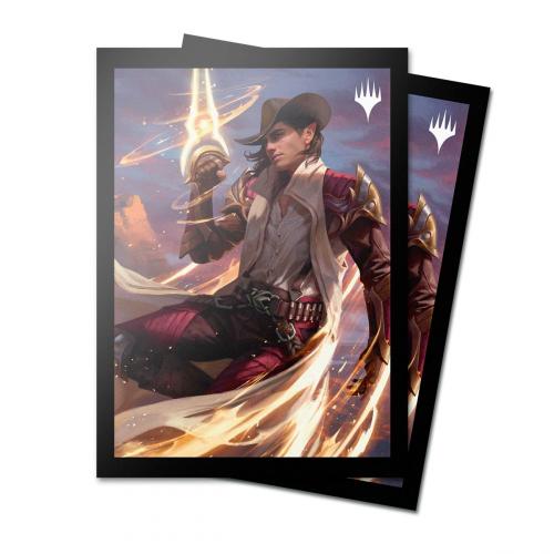 Outlaws of Thunder Junction 100ct Deck Protector Sleeves Key Art 3 for Magic: The Gathering