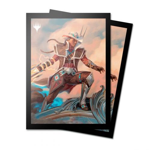 Outlaws of Thunder Junction 100ct Deck Protector Sleeves Key Art 5 for Magic: The Gathering