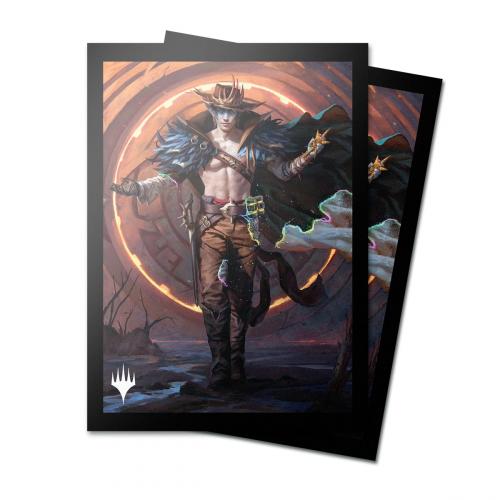 Outlaws of Thunder Junction 100ct Deck Protector Sleeves Key Art 4 for Magic: The Gathering