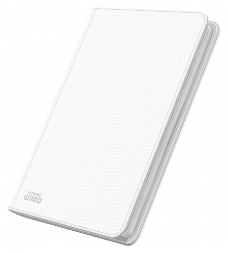 8-Pocket QuadRow ZipFolio XenoSkinTM White