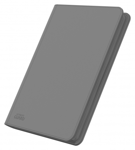 8-Pocket QuadRow ZipFolio XenoSkinTM Grey