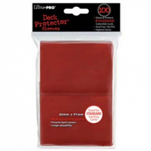 Ultra Pro Deck Protector Sleeves Standard- Red (100)