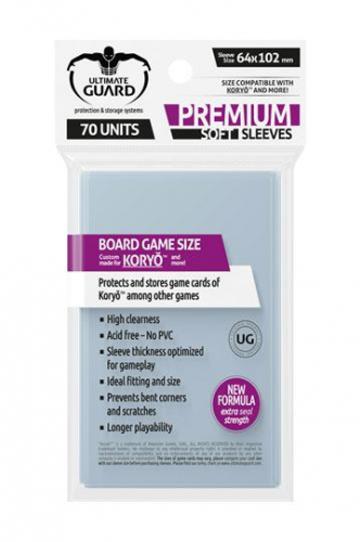 Premium Sleeves for Board Game Cards KoryóTM (80)