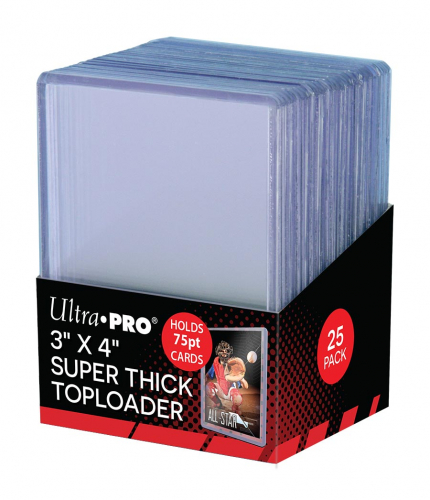 Ultra Pro Top Loader 3 x 4 75pt. Thick  (25)