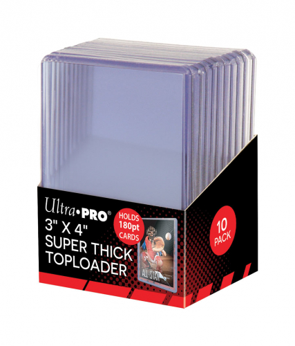 Ultra Pro Top Loader 3 x 4 180pt. Thick  (10)