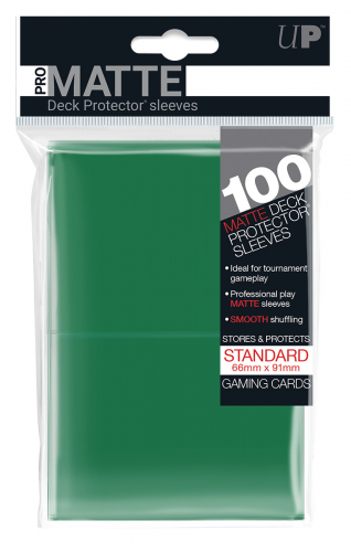 Ultra Pro Deck Protector Sleeves Standard Matte- Green (100)
