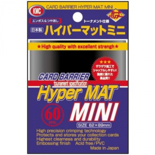 KMC Card Sleeves Mini Hyper Mat Clear (60)