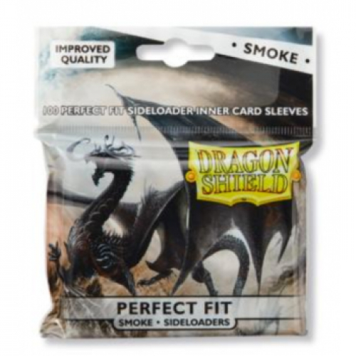 Dragon Shield Card Standard Perfect Fit Sideloading Sleeves Smoke (100)