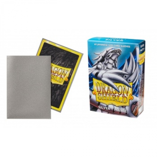 Dragon Shield Small Card Sleeves Matte Silver (60)