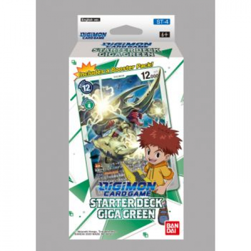 Digimon Card Game - Starter Deck Display Giga Green ST-4 (6 Decks) - EN