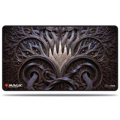 UP - Kaldheim Stitched Playmat featuring Stylized Planeswalker Symbol for Magic: The Gathering