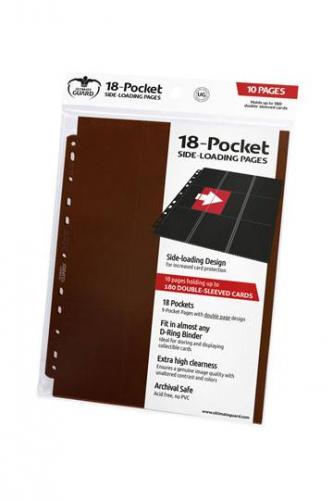 18-Pocket Side-Loading Supreme Pages Standard Size Brown (10)