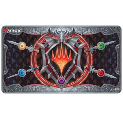 UP - White Stitched Playmat for Magic The Gathering - Adventures in the Forgotten Realms