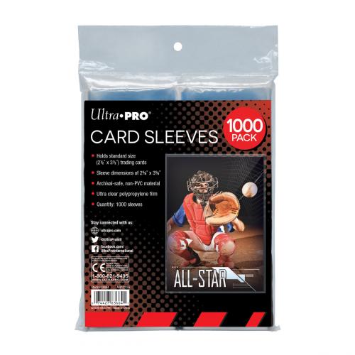 Ultra Pro Clear Card Sleeves for Standard Size Trading Cards - 2.5