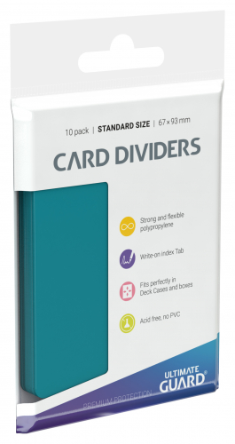 Card Dividers Standard Size Petrol
