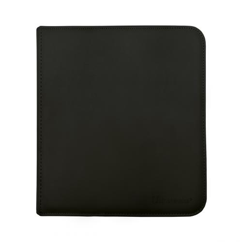 UP - Vivid 12-Pocket Zippered PRO-Binder: Black