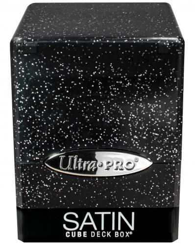 UP - Satin Cube - Glitter Black
