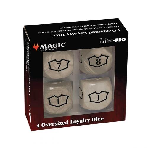 UP - Deluxe 22MM Plains Loyalty Dice Set with 7-12 for Magic: The Gathering