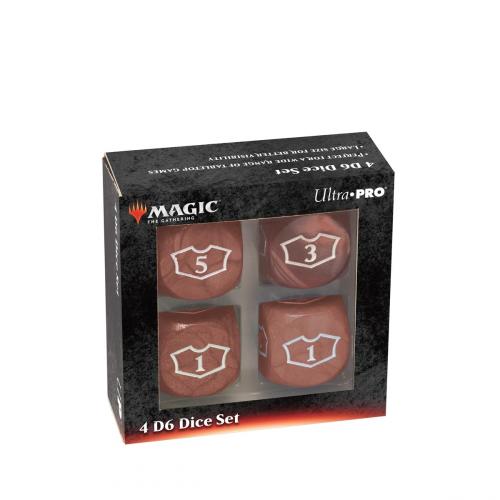 UP - Deluxe 22MM Red Mana Loyalty Dice Set for Magic: The Gathering