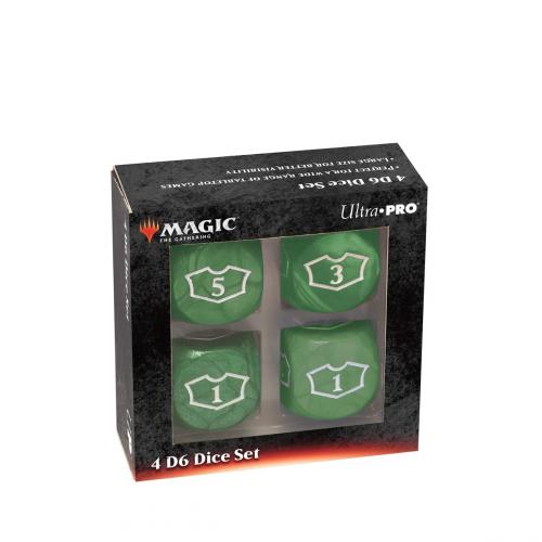 UP - Deluxe 22MM Green Mana Loyalty Dice Set for Magic: The Gathering