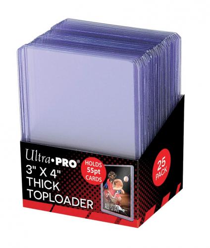 Ultra Pro Top Loader 3 x 4 55pt. Thick  (25)