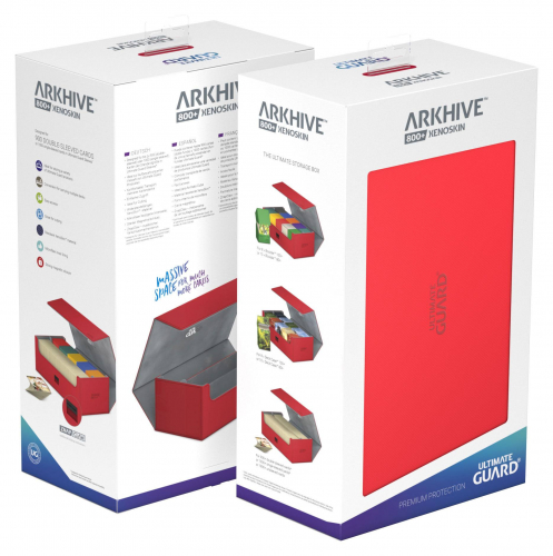 Ultimate Guard Arkhive 800+ Standard Size XenoSkin Red