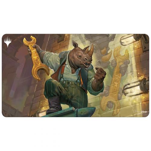 UP - Magic: The Gathering Streets of New Capenna Playmat featuring Workshop Warchief