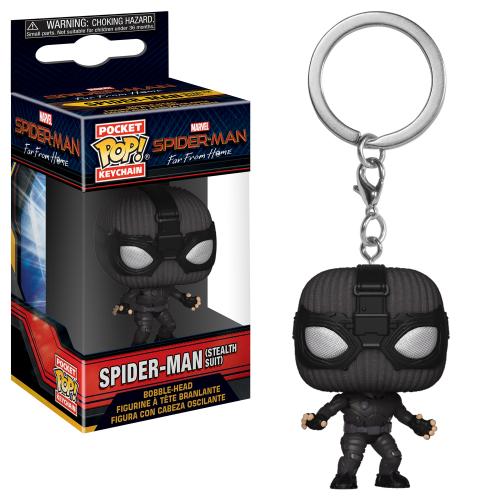 Funko POP Keychains: Spider-Man Far from Home: Spider-Man (Stealth Suit)