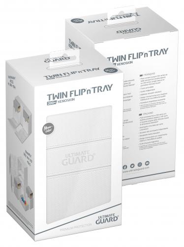 Ultimate Guard Twin Flip`n`Tray 200+ XenoSkin Monocolor Weiß