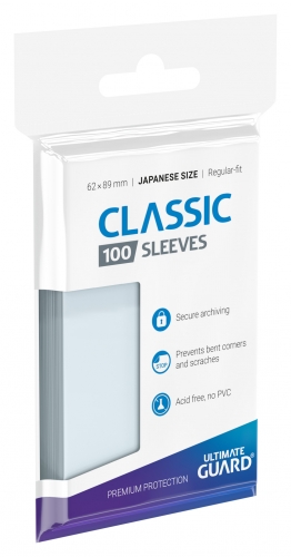 Classic Soft Sleeves Japanese Size Transparent (100)