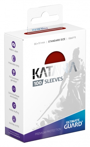 Ultimate Guard Katana Sleeves Standard Red (100)
