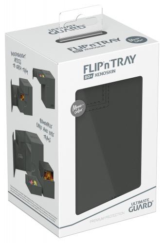 Ultimate Guard Flip`n`Tray 80+ XenoSkin Monocolor Grau
