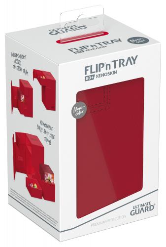 Ultimate Guard Flip`n`Tray 80+ XenoSkin Monocolor Rot