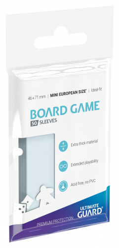 Premium Sleeves for Board Game Cards Mini European (50)