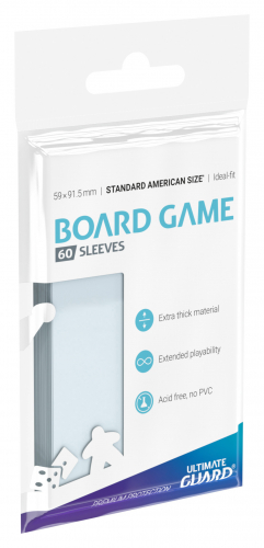 Premium Sleeves for Board Game Cards Standard American (60)