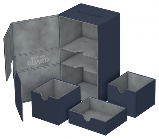 Twin Flip´n´Tray Deck Case 200+ Standard Size XenoSkinTM Blue